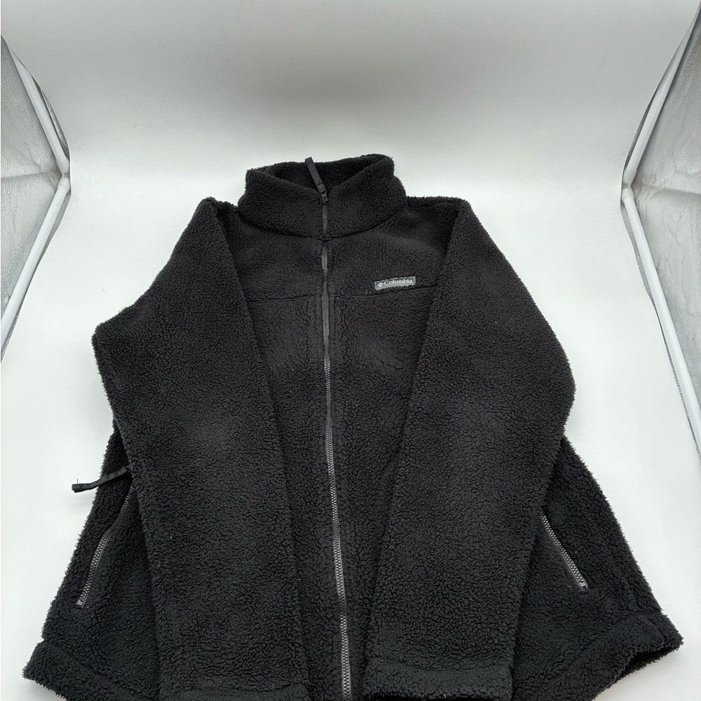 Columbia Women’s Black Sherpa Lined Fleece Jacket, L